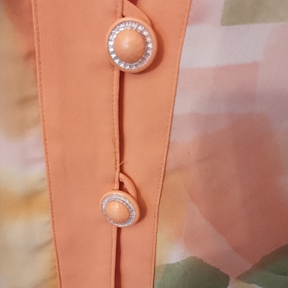 3K fashion Y2K women's orange/ yellow tie dye blazer size 2x (see measurements) - Picture 5 of 9